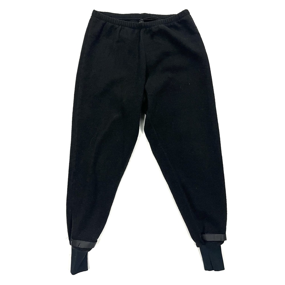 REDHEAD Men's XL Black Fleece Pants Jogger Made USA Vintage 90s Polyester Warm